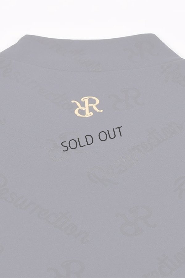 画像7: {SOLD}レザレクション|Resurrection メンズ モノグラムジャガードハイネックシャツ{-BDS} (7)