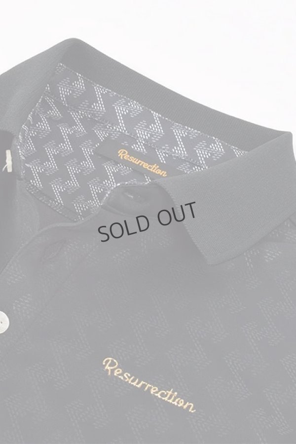 画像7: {SOLD}レザレクション|Resurrection メンズ GMエンボスポロシャツ{-BDS} (7)