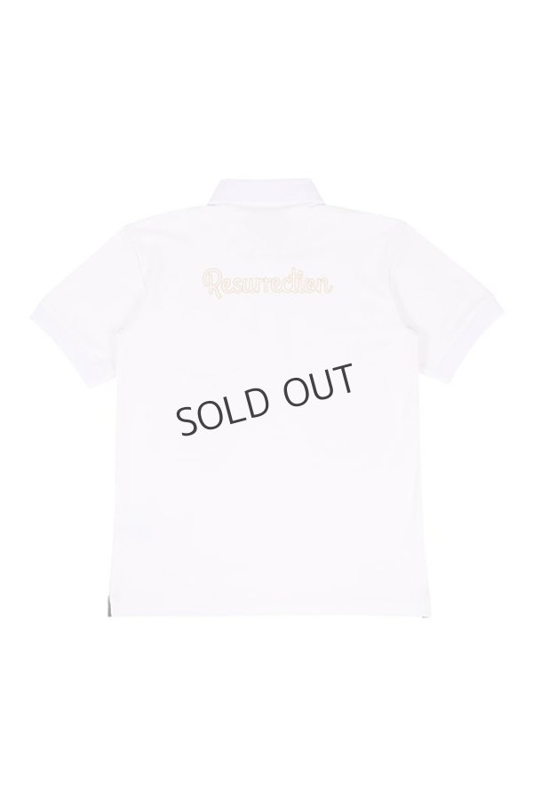 画像2: {SOLD}レザレクション|Resurrection メンズ ロゴポロシャツ{-BDS} (2)