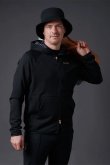 画像4: 【 40%OFF セール36,300円→21,780円】 レザレクション｜Resurrection メンズ GMジャガードジップアップパーカー{-BDA} (4)