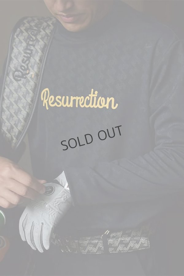 画像3: {SOLD}レザレクション|Resurrection メンズ エンボスモックネックL/S{-BDA} (3)