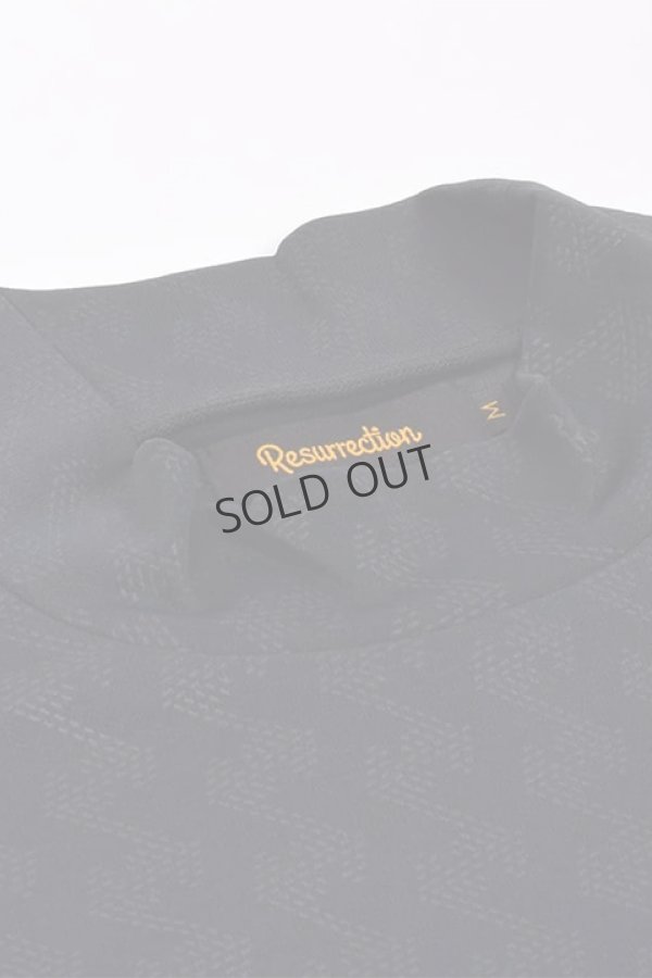 画像6: {SOLD}レザレクション|Resurrection メンズ エンボスモックネックL/S{-BDA} (6)