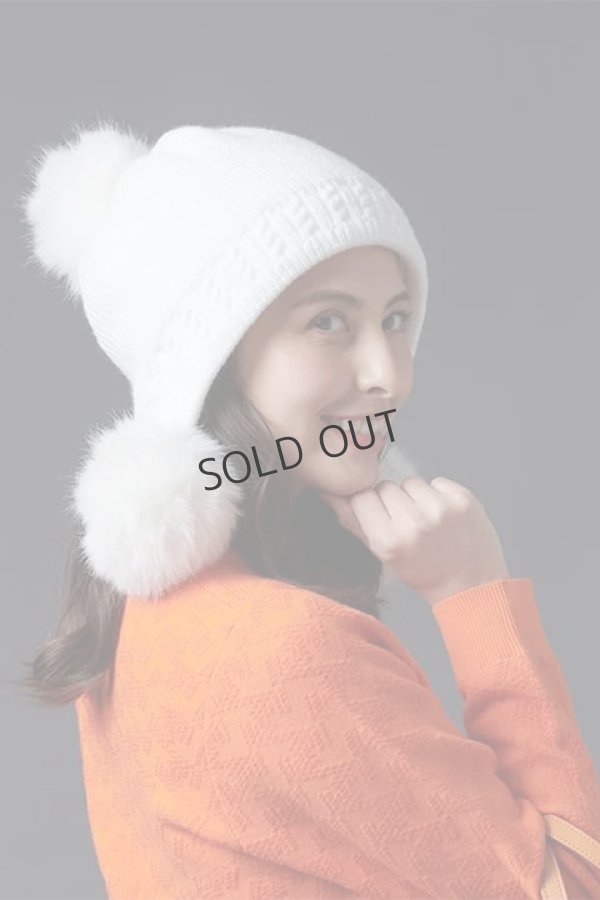画像3: {SOLD}レザレクション|Resurrection トリプルポンポンニット{-BDA} (3)