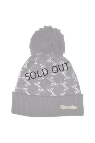 【新品】レザレクション　ポンポンニットキャップ SOLD}レザレクション｜Resurrection トリプルポンポンニット