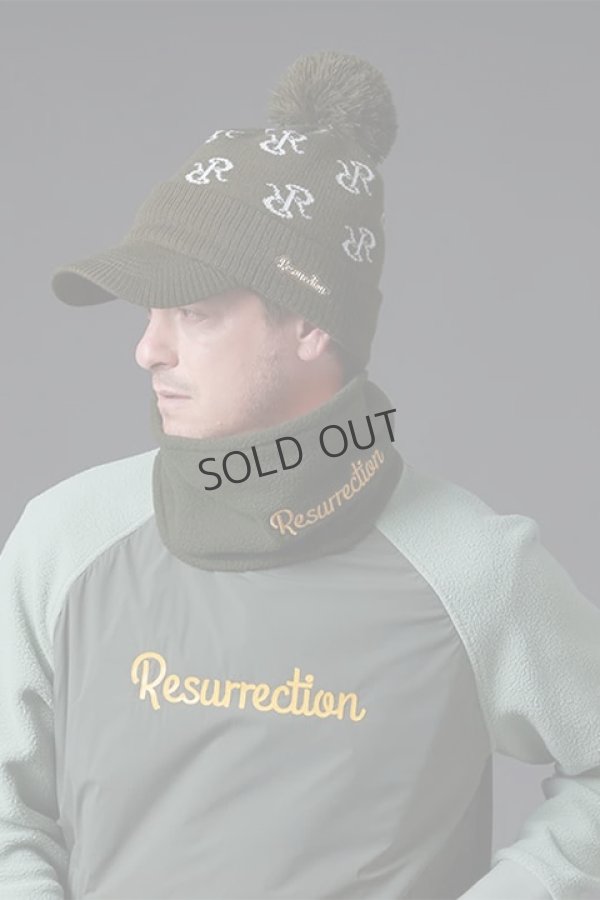 画像3: {SOLD}レザレクション|Resurrection RRロゴポンポンニットバイザーキャップ{-BDA} (3)