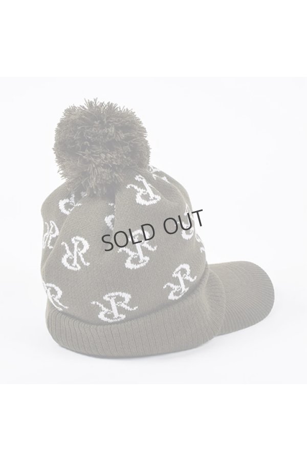 画像6: {SOLD}レザレクション|Resurrection RRロゴポンポンニットバイザーキャップ{-BDA} (6)