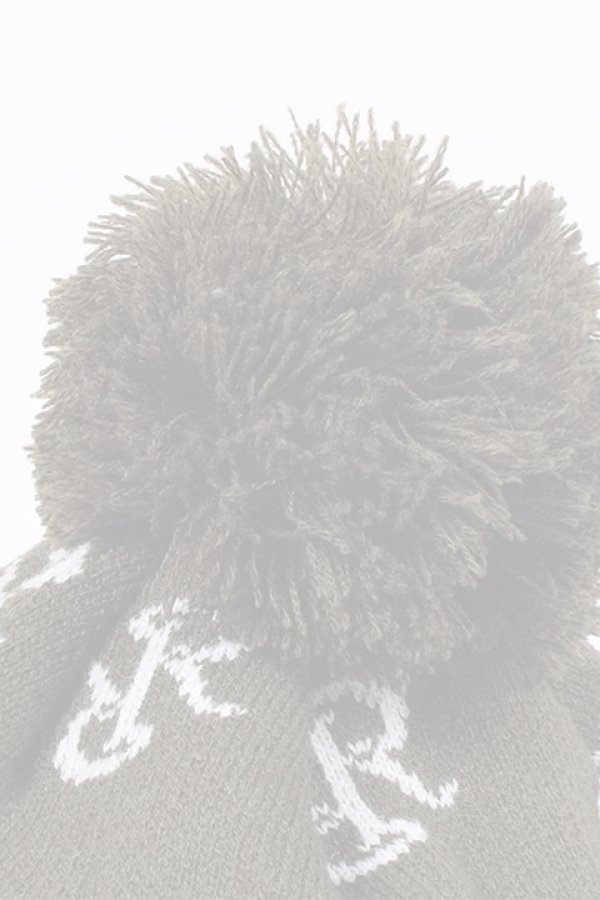 画像9:  {SOLD} レザレクション｜Resurrection RRロゴポンポンニットバイザーキャップ{-BDA} (9)