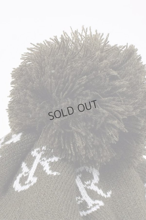 画像9: {SOLD}レザレクション|Resurrection RRロゴポンポンニットバイザーキャップ{-BDA} (9)