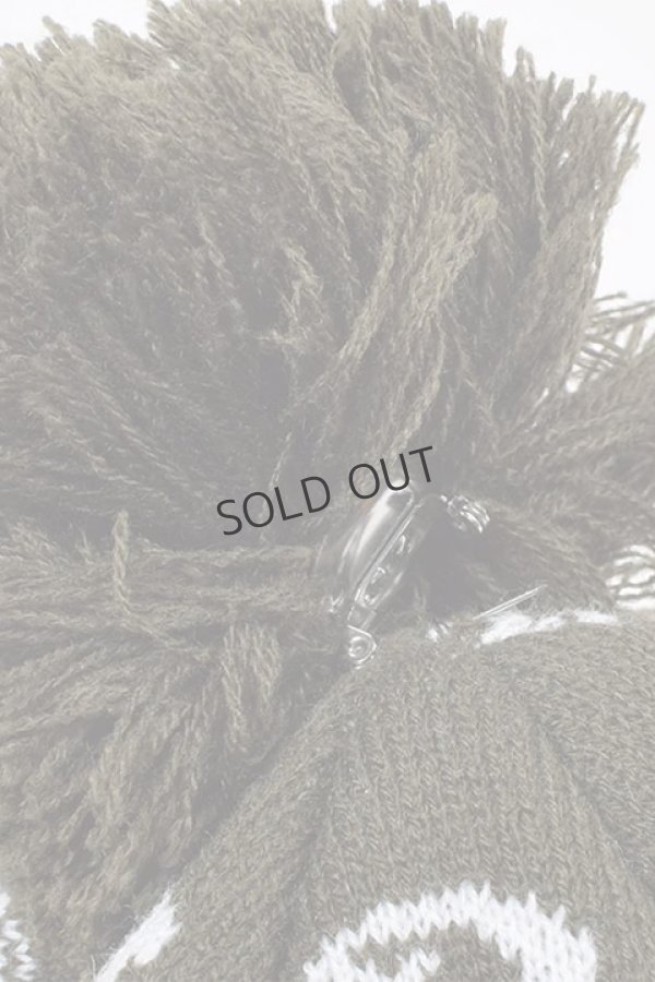 画像10: {SOLD}レザレクション|Resurrection RRロゴポンポンニットバイザーキャップ{-BDA} (10)