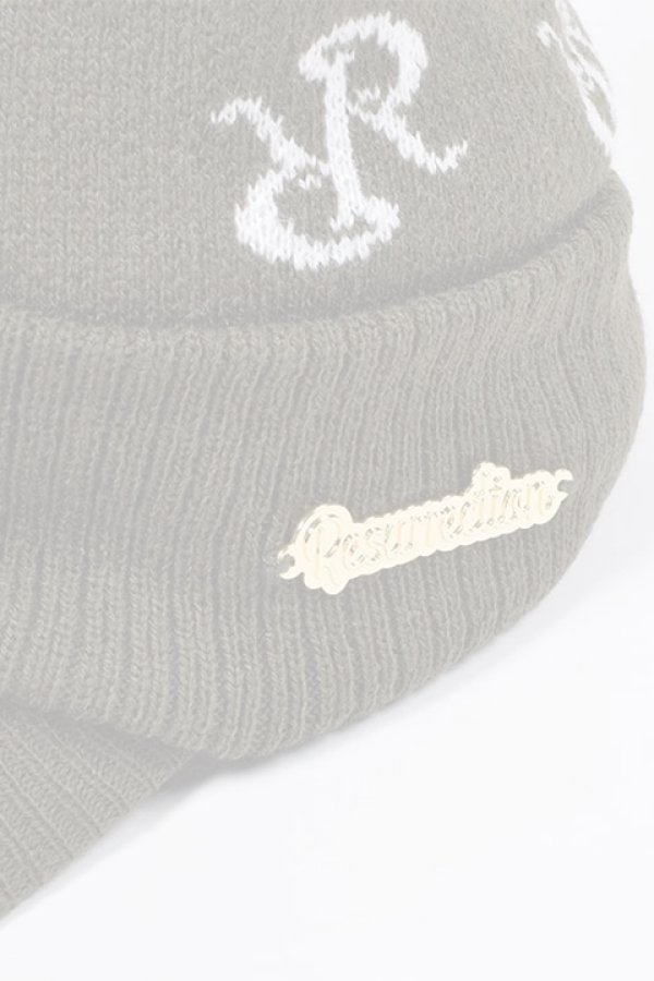 画像12:  {SOLD} レザレクション｜Resurrection RRロゴポンポンニットバイザーキャップ{-BDA} (12)