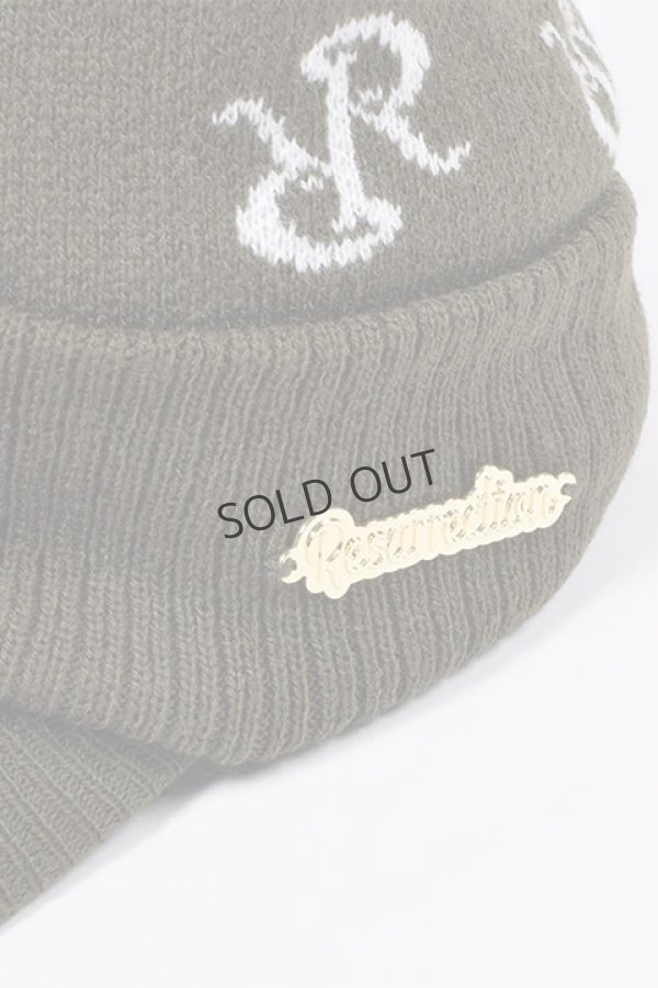 画像12: {SOLD}レザレクション|Resurrection RRロゴポンポンニットバイザーキャップ{-BDA} (12)