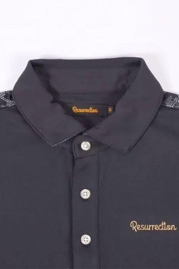 画像3: 【 30%OFF セール27,500円→19,250円】 レザレクション|Resurrection メンズ バックGMワイドポロシャツ{-BES} (3)