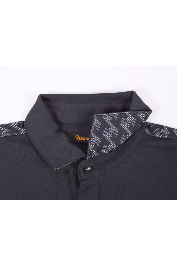 画像4: 【 30%OFF セール27,500円→19,250円】 レザレクション|Resurrection メンズ バックGMワイドポロシャツ{-BES} (4)