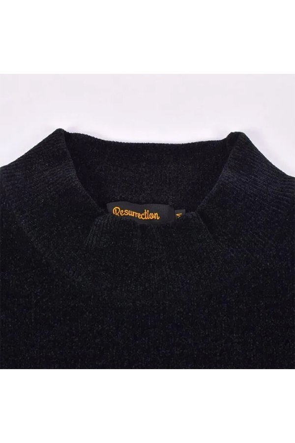 画像6: レザレクション｜Resurrection メンズ エアシャットモールヤーンハイネックニット{-BEA} (6)