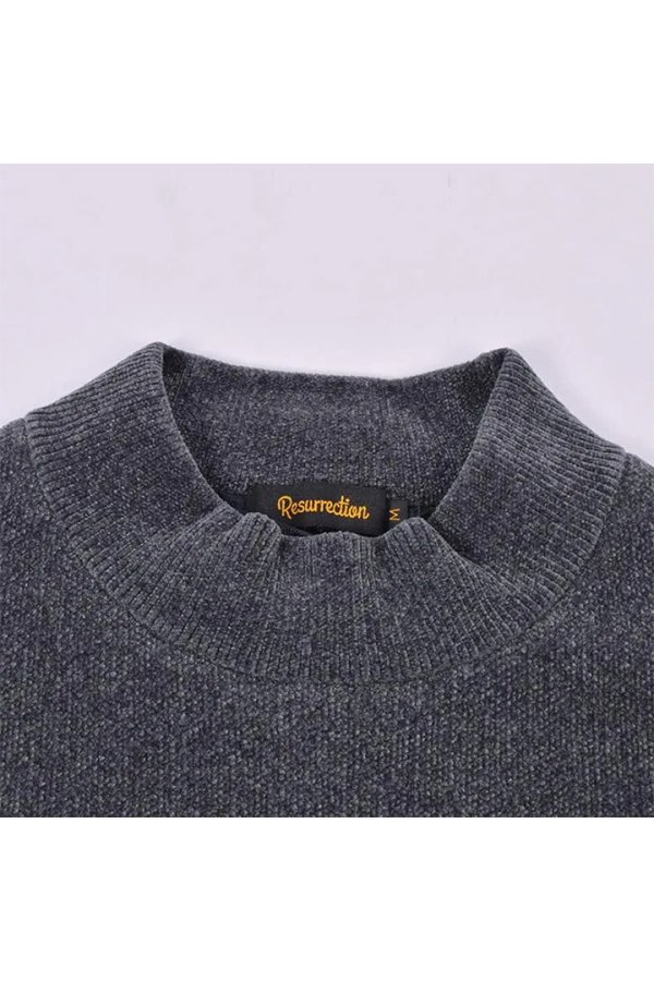 画像6: レザレクション｜Resurrection メンズ エアシャットモールヤーンハイネックニット{-BEA} (6)