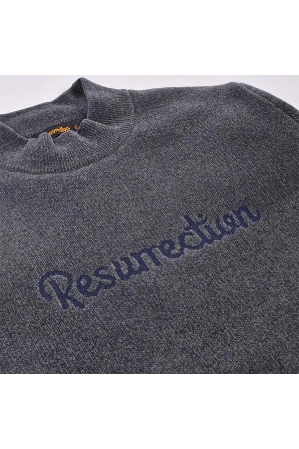 画像7: レザレクション｜Resurrection メンズ エアシャットモールヤーンハイネックニット{-BEA} (7)