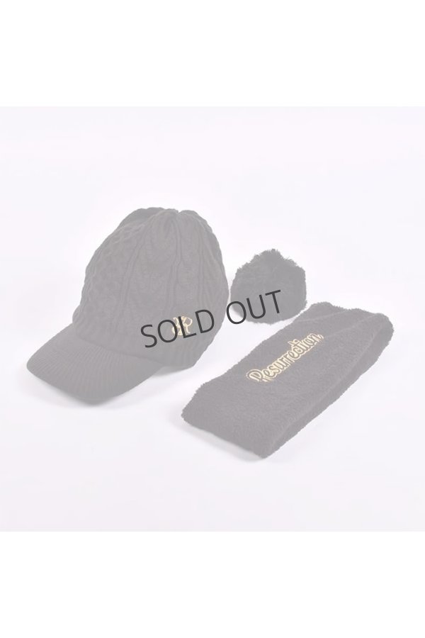 画像11: {SOLD}レザレクション｜Resurrection バイザーニットキャップ(ネックウォーマー付き){-BEA} (11)