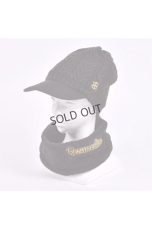 画像12: {SOLD}レザレクション｜Resurrection バイザーニットキャップ(ネックウォーマー付き){-BEA} (12)