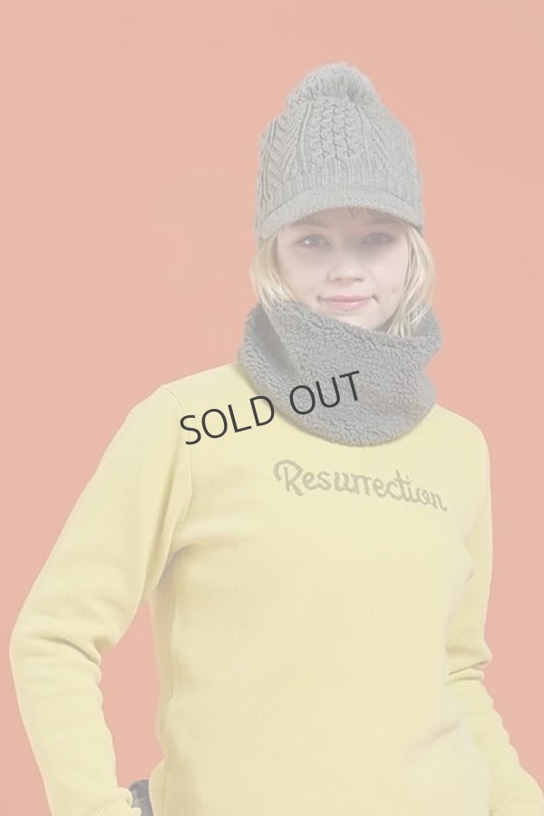 画像3: {SOLD}レザレクション｜Resurrection バイザーニットキャップ(ネックウォーマー付き){-BEA} (3)