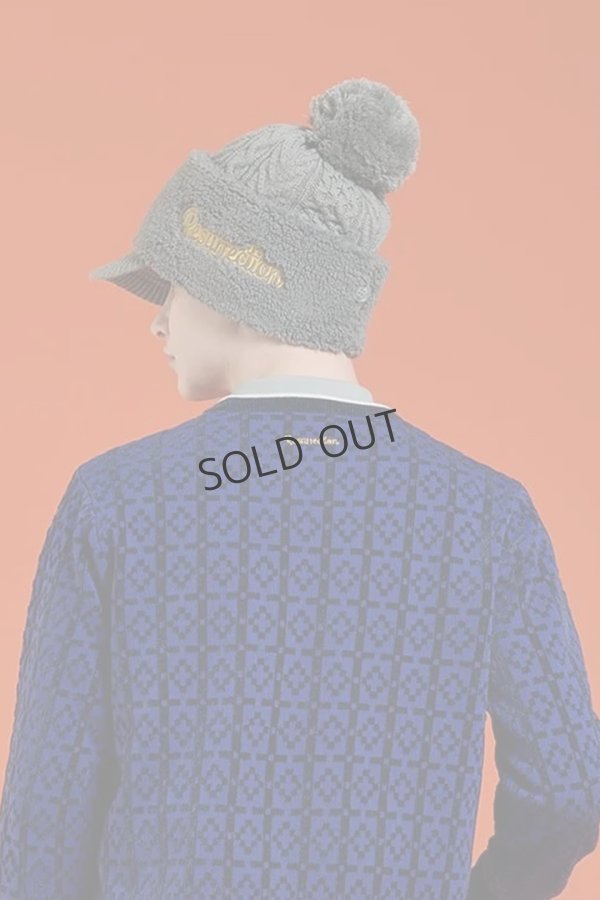 画像6: {SOLD}レザレクション｜Resurrection バイザーニットキャップ(ネックウォーマー付き){-BEA} (6)
