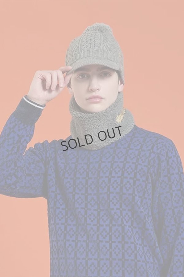画像7: {SOLD}レザレクション｜Resurrection バイザーニットキャップ(ネックウォーマー付き){-BEA} (7)