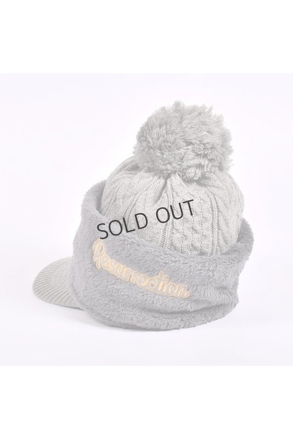 画像9: {SOLD}レザレクション｜Resurrection バイザーニットキャップ(ネックウォーマー付き){-BEA} (9)