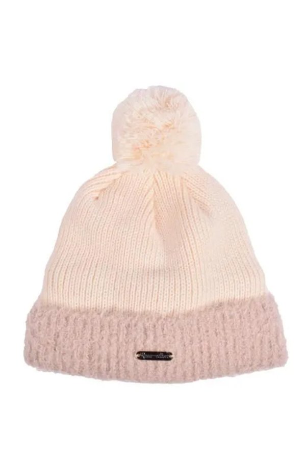 画像1: レザレクション｜Resurrection 2トーンポンポンニットキャップ{-BEA} (1)