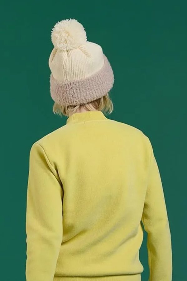 画像4: レザレクション｜Resurrection 2トーンポンポンニットキャップ{-BEA} (4)