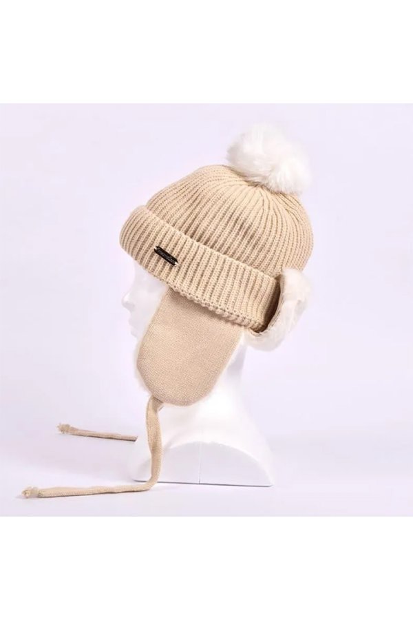 画像7: レザレクション｜Resurrection ファーイヤーニットキャップ{-BEA} (7)