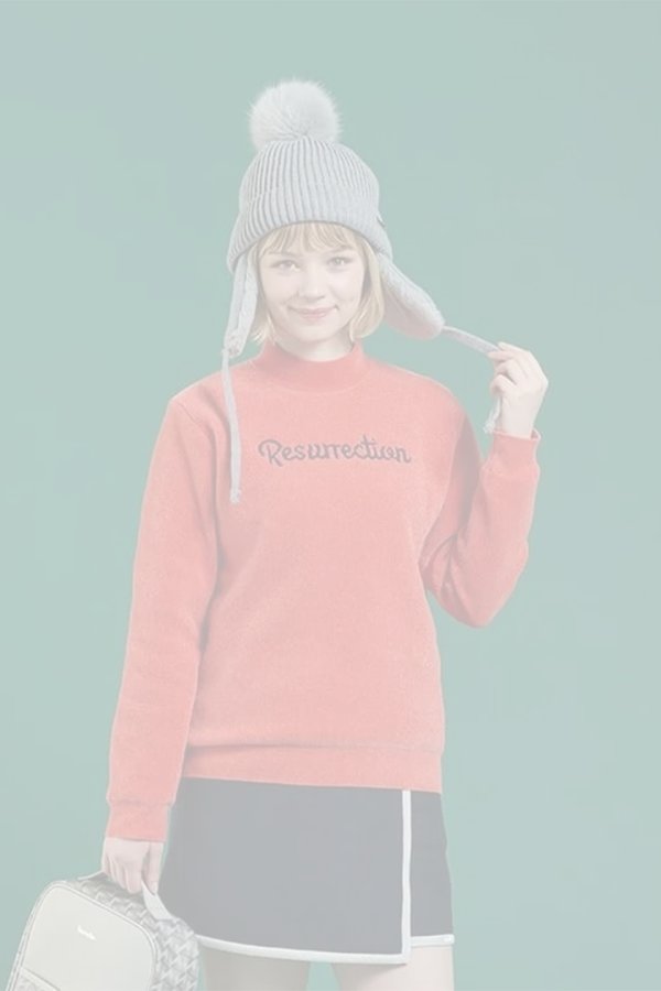 画像5:   レザレクション｜Resurrection ファーイヤーニットキャップ{-BEA} (5)