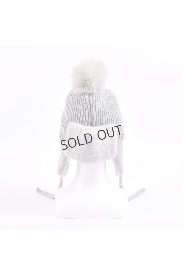 画像7: {SOLD}レザレクション｜Resurrection ファーイヤーニットキャップ{-BEA} (7)