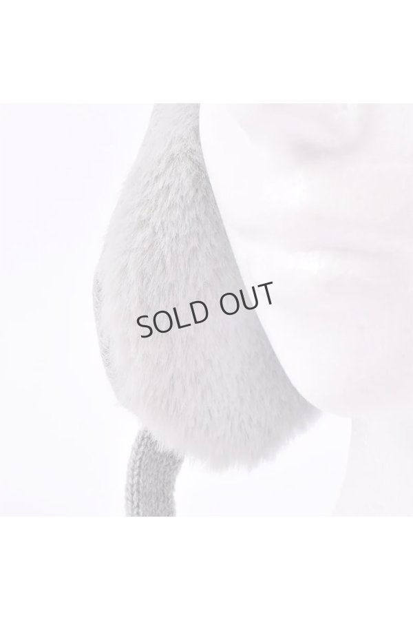 画像13: {SOLD}レザレクション｜Resurrection ファーイヤーニットキャップ{-BEA} (13)