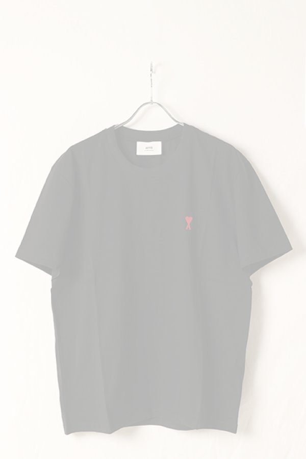 画像4:   AMI アミ Ami de Coeur Tシャツ {BFUTS035.724.001-BDA}  :BFUTS001724-NOIR  (4)