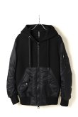 画像1: {SOLD}Neil Barrett ニールバレット SWEAT PARKA{BJS574CV-P509C-01-BJA} (1)