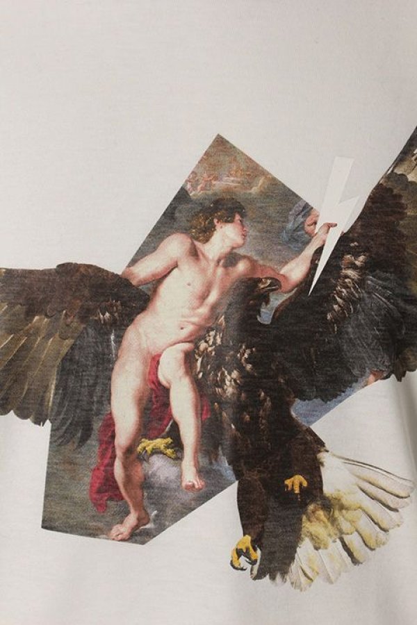 画像4: 【 40%OFF セール40,700円→24,420円】 Neil Barrett ニールバレット RUBEN'S EAGLEHYBRID Tee{BJT173L-B546S-03-AFA} (4)