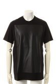 画像1: {SOLD}Neil Barrett ニールバレット LEATHER PANNELED T-SHIRT{BJT190C/PBJT190C-E515C-01-AGS} (1)