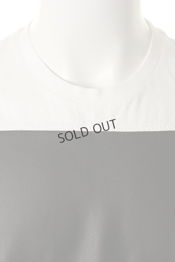 画像4: {SOLD}Neil Barrett ニールバレット LEATHER PANNELED T-SHIRT{BJT190C/PBJT190C-E515C-526-AGS} (4)