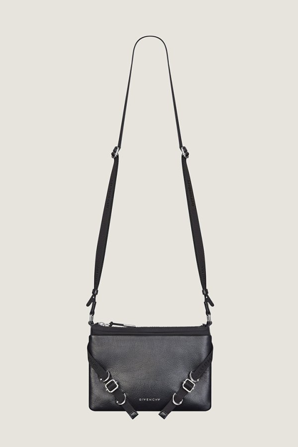 画像2: GIVENCHY ジバンシィ Voyou Skinny Crossbody bag in grained leather and nylon{E-}{-BFS} (2)