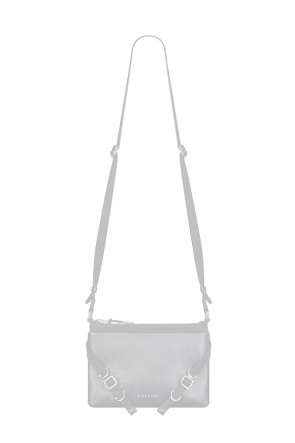 画像2:   GIVENCHY ジバンシィ Voyou Skinny Crossbody bag in grained leather and nylon {E-}  {-BFS}  :BKU04WK1ZV-001-F  (2)