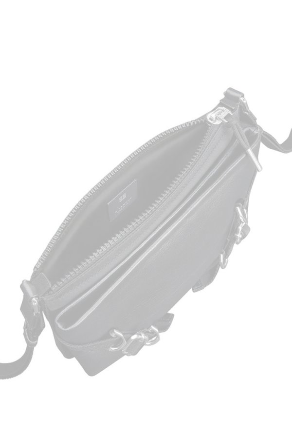 画像5:   GIVENCHY ジバンシィ Voyou Skinny Crossbody bag in grained leather and nylon {E-}  {-BFS}  :BKU04WK1ZV-001-F  (5)