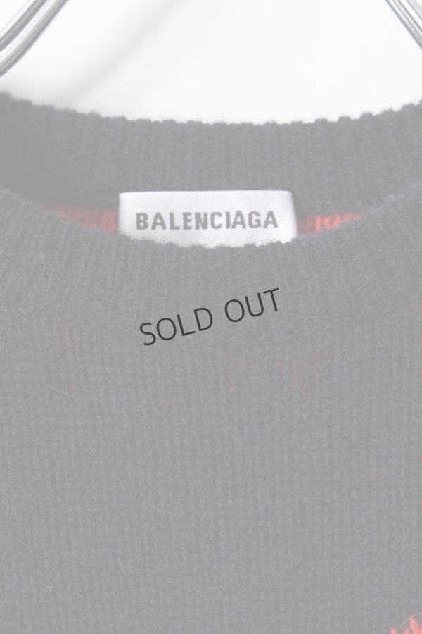画像4: {SOLD}BALENCIAGA バレンシアガ ジャカードロゴクルーネック（レディース）{-AHA} (4)