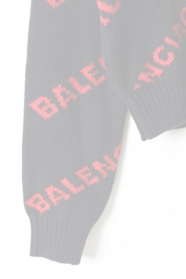 画像5:   BALENCIAGA バレンシアガ ジャカードロゴクルーネック（レディース）{-AHA} (5)