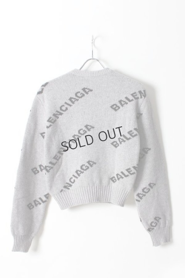 画像2: {SOLD}BALENCIAGA バレンシアガ ジャカードロゴクルーネック（レディース）{-AHA} (2)