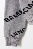 画像5: {SOLD}BALENCIAGA バレンシアガ ジャカードロゴクルーネック（レディース）{-AHA} (5)