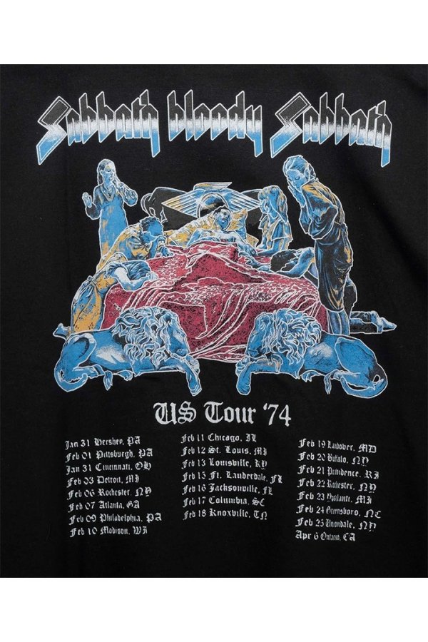 画像7: MA LABEL BY MAISON SPECIAL BLACK SABBATH Prime-Over Crew Neck T-Shirt #3{-BEA}{E-} (7)