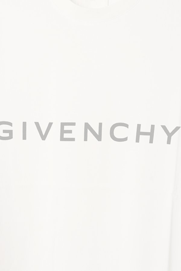 画像3:   GIVENCHY ジバンシィ ブランドロゴ スリムフィットTシャツ {-BCS}  :BM716G3YAC-WHT  (3)
