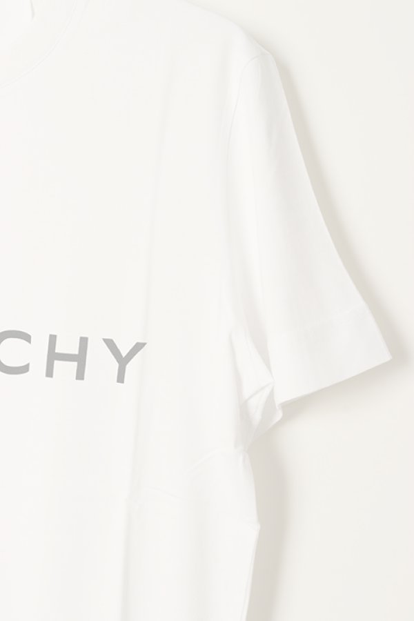 画像4:   GIVENCHY ジバンシィ ブランドロゴ スリムフィットTシャツ {-BCS}  :BM716G3YAC-WHT  (4)