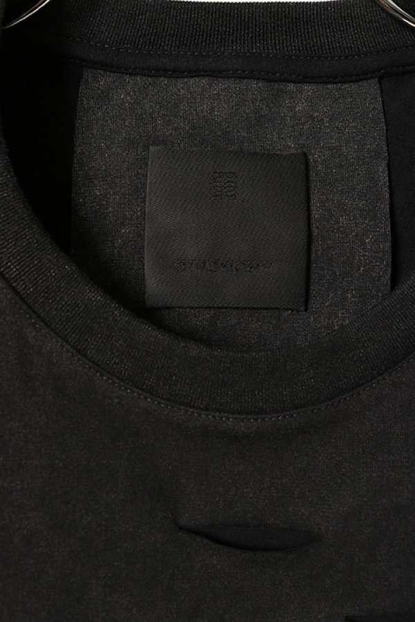 画像3: 【 30%OFF セール121,000円→84,700円】 GIVENCHY ジバンシィ 2 LAYERS CLASSIC FIT HOLE T-SHIRT{-BCS} (3)