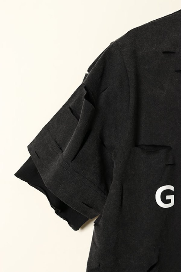 画像4: 【 30%OFF セール121,000円→84,700円】 GIVENCHY ジバンシィ 2 LAYERS CLASSIC FIT HOLE T-SHIRT{-BCS} (4)