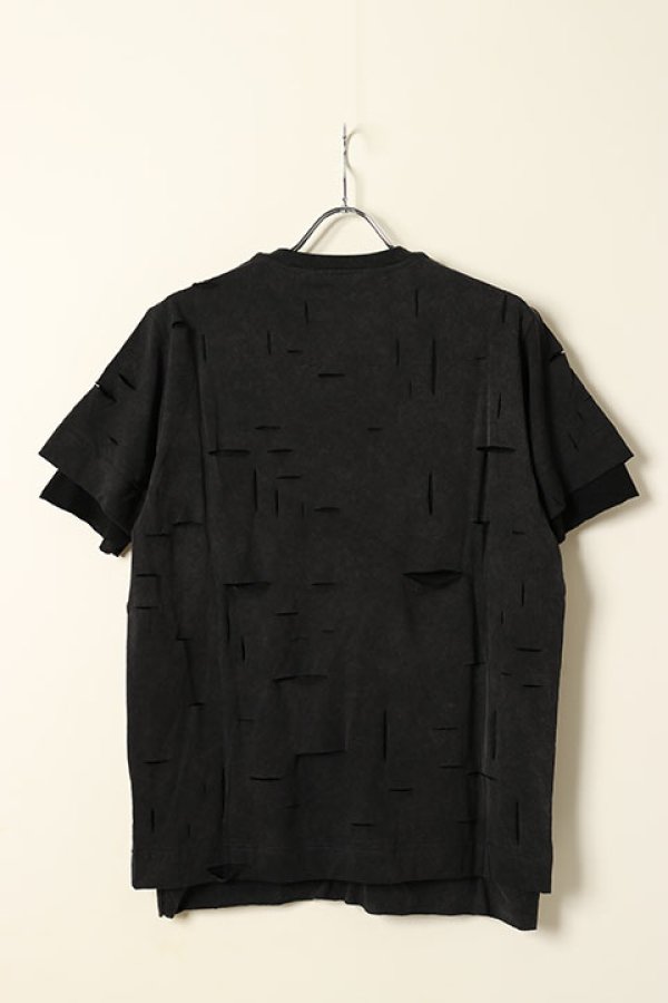 画像6: 【 30%OFF セール121,000円→84,700円】 GIVENCHY ジバンシィ 2 LAYERS CLASSIC FIT HOLE T-SHIRT{-BCS} (6)
